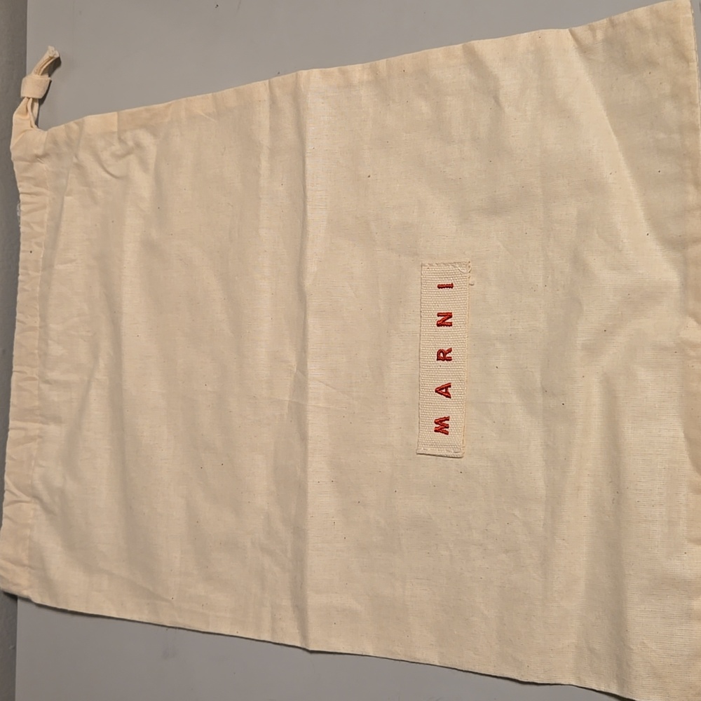 Marni Cream Drawstring Dust Bag